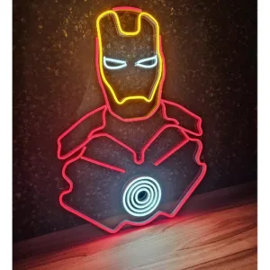 لوحة نيون Iron Man – البطل الخارق المضيء