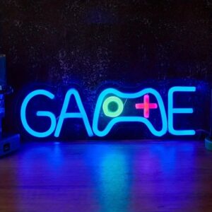 لوحة نيون "GAME" بإضاءة LED ملونة