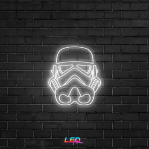 لوحة نيون خوذة ستورمتروبر | Stormtrooper Helmet Neon Sign